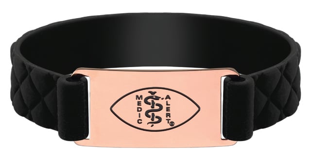 I372 Diamond Active Band Black Rose Gold